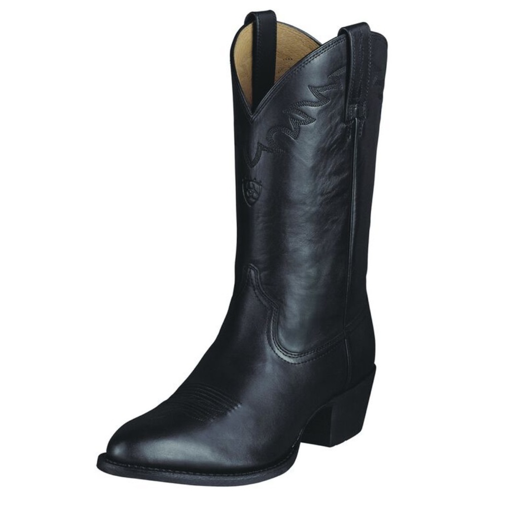 Ariat Boot Mens Size 8.5 EE Wide Black Leather Sedona Western EUC